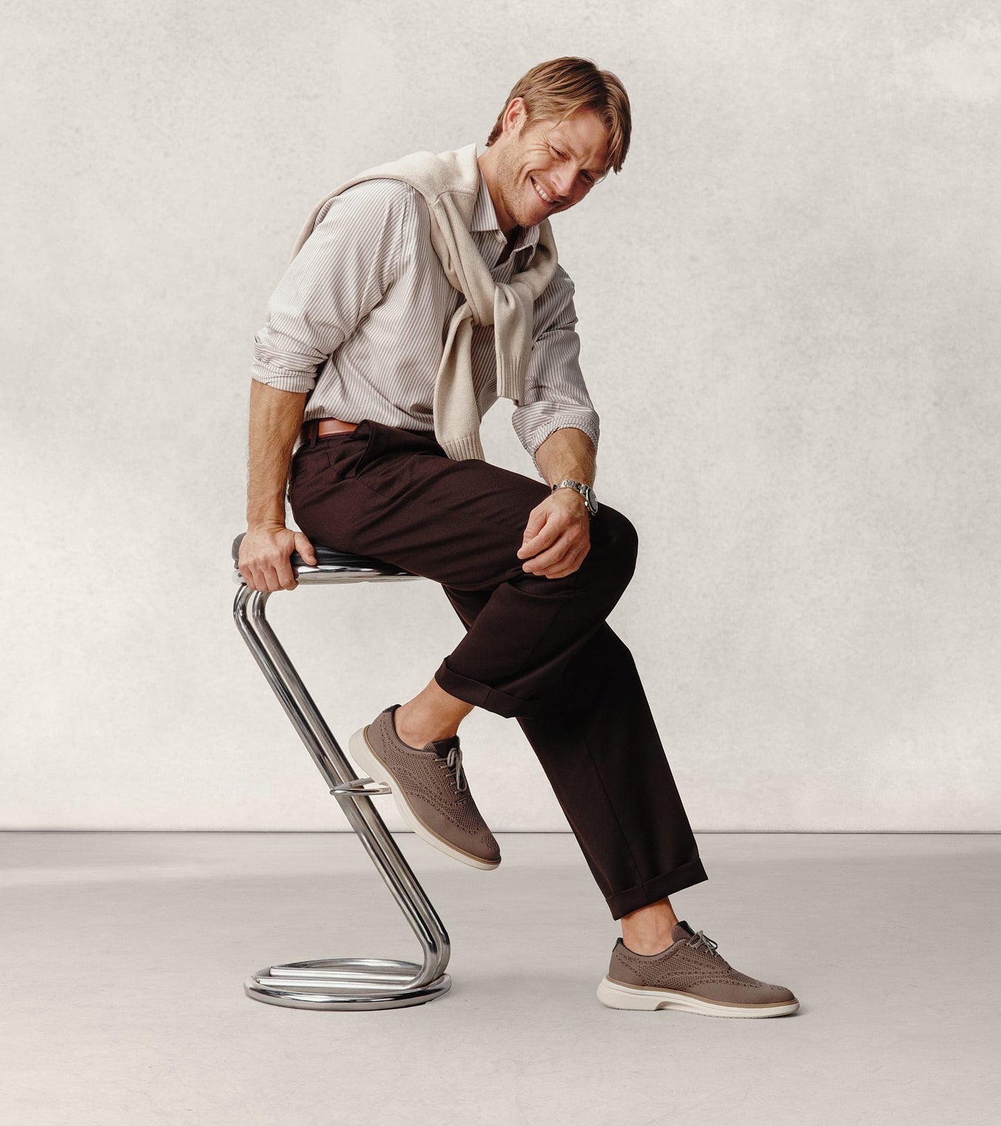 C43766:CH TRUFFLE / CH DK CHOCOLATE / OXFORD TAN