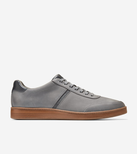 C45122:STEEL GRAY NUBUCK / GRAY PINSTRIPE / ITALIAN DARK NATURAL