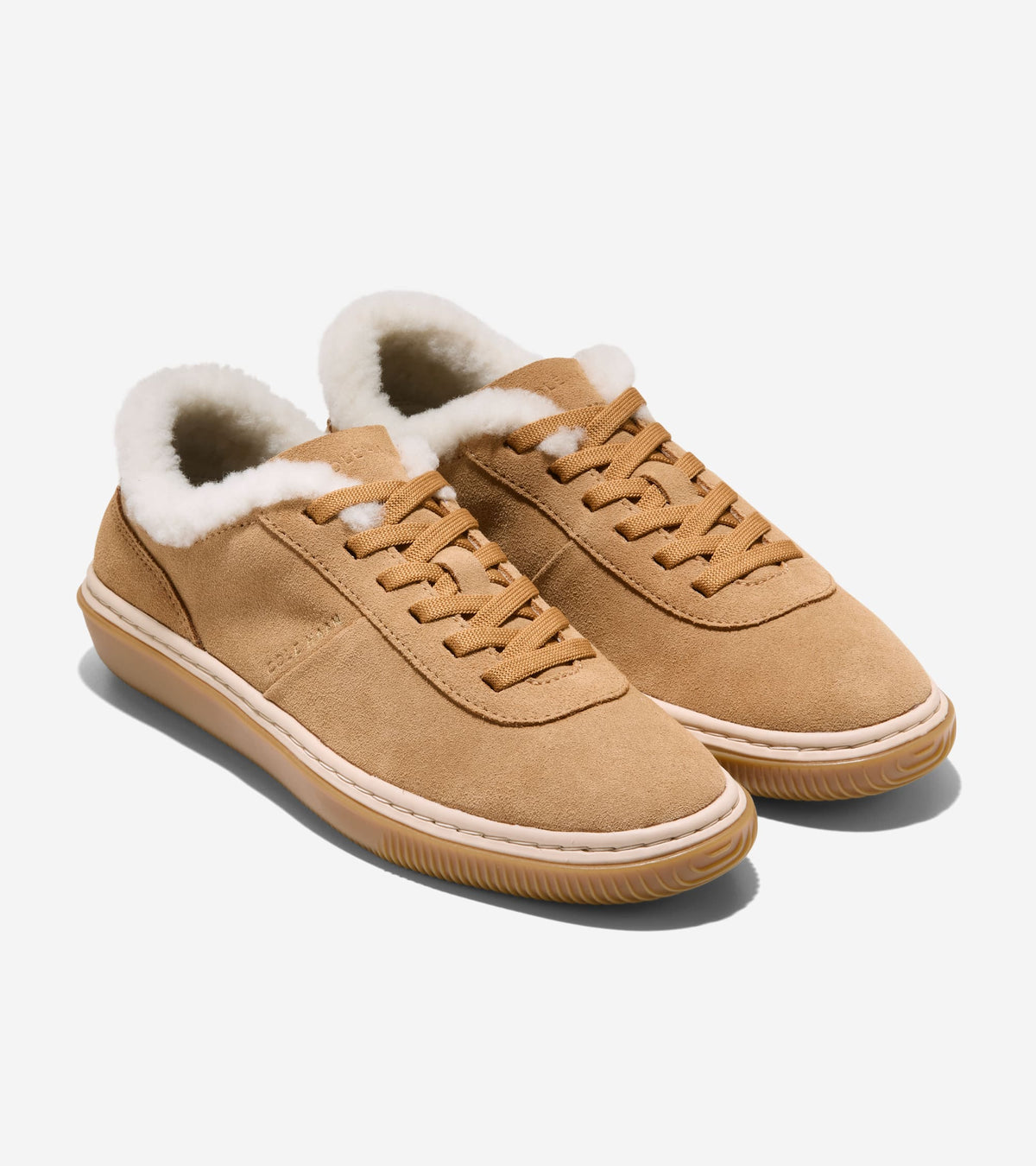 W38383:CH GOLDEN HONEY SUEDE / NATURAL SHEARLING