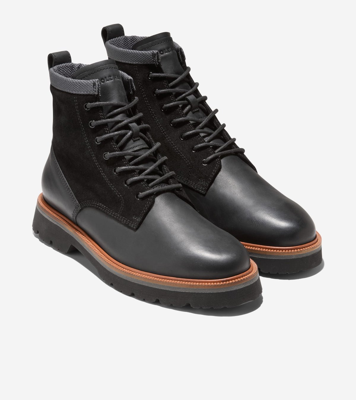 C44956:BLACK OILED NUBUCK / DARK NATURAL / BLACK WP