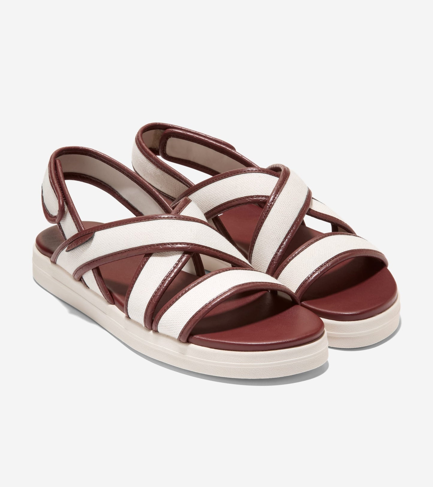 W36428:CH POWDER CANVAS / CH MAHOGANY SNAKE PRINT PU