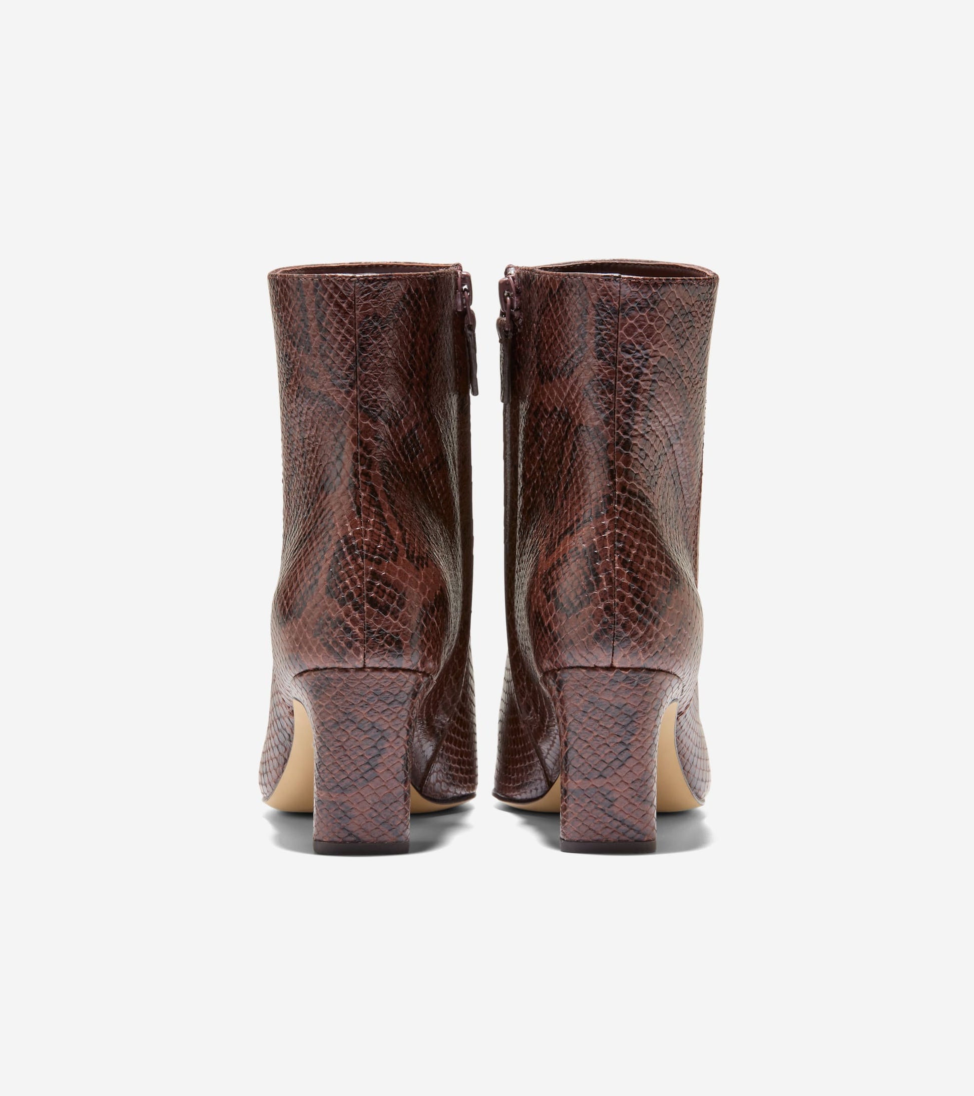 W37087:CH HICKORY GLOSSY SNAKE PRINT LEATHER