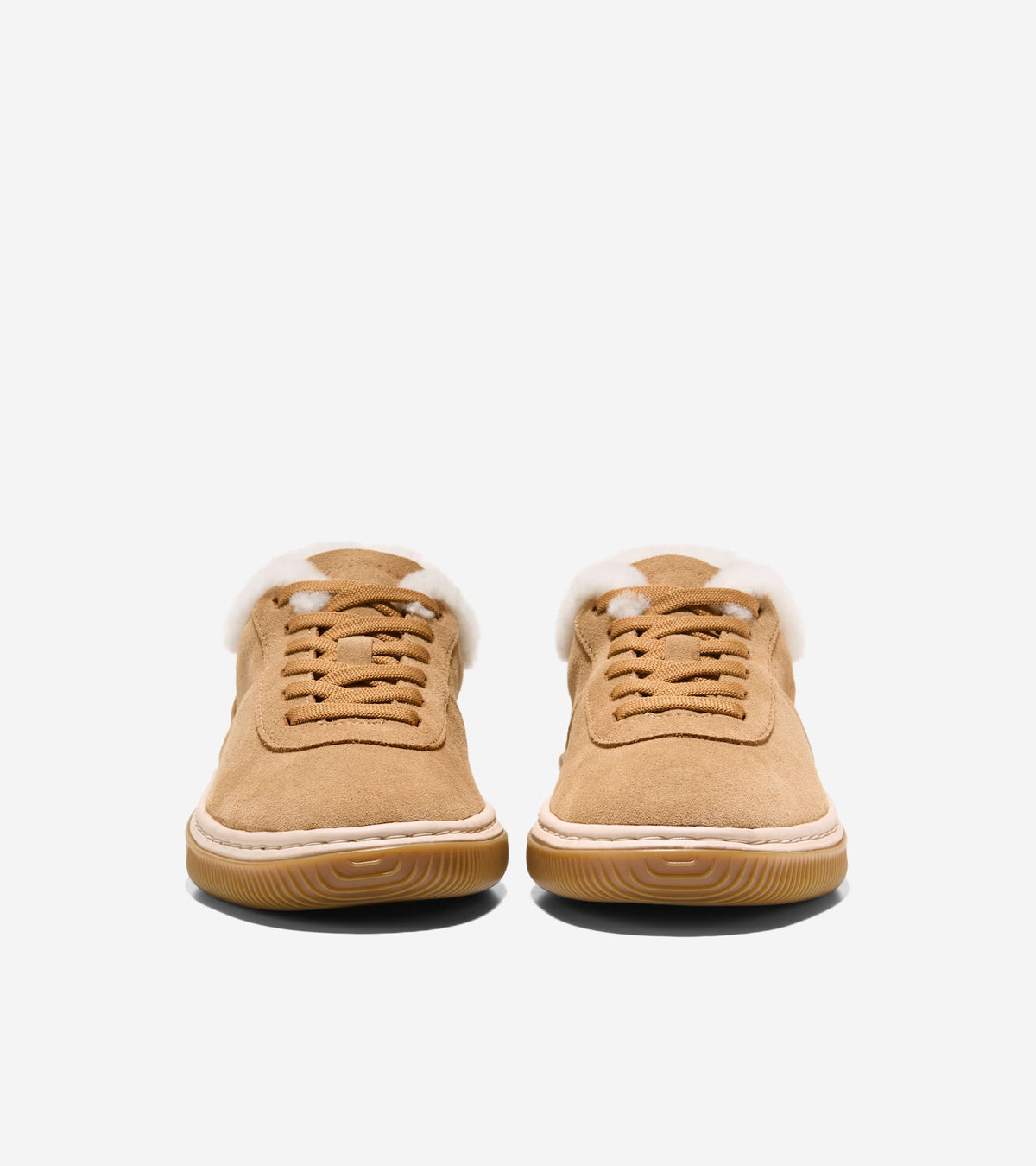 W38383:CH GOLDEN HONEY SUEDE / NATURAL SHEARLING