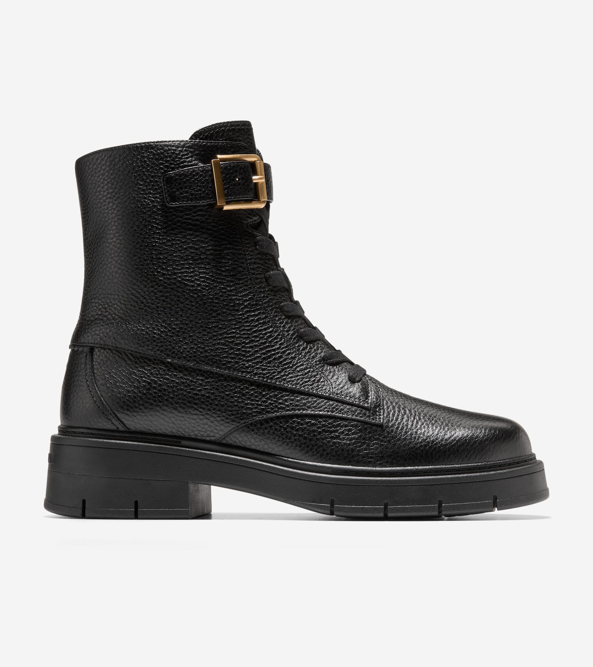 W37374:BLACK TUMBLED LEATHER WP