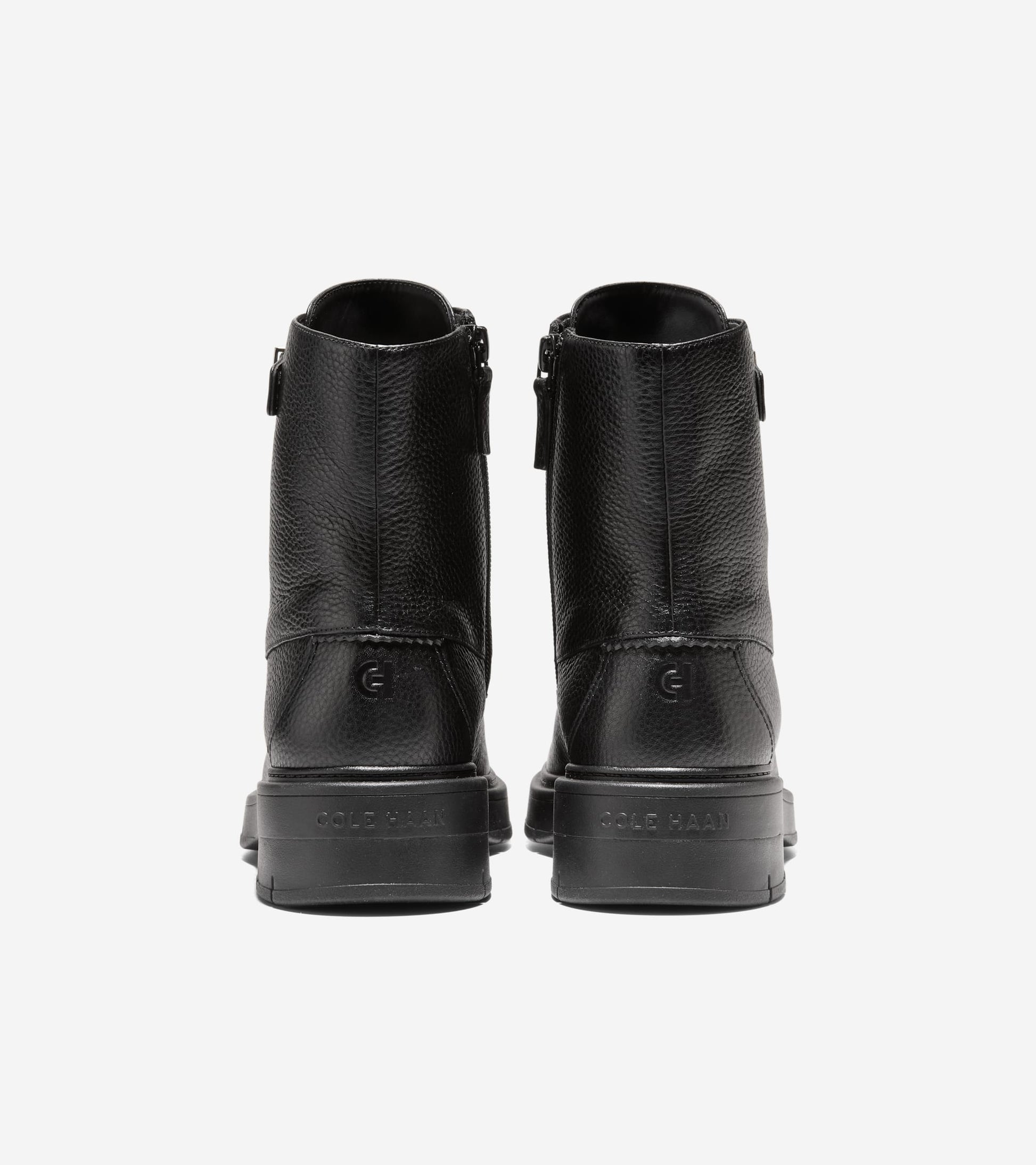 W37374:BLACK TUMBLED LEATHER WP
