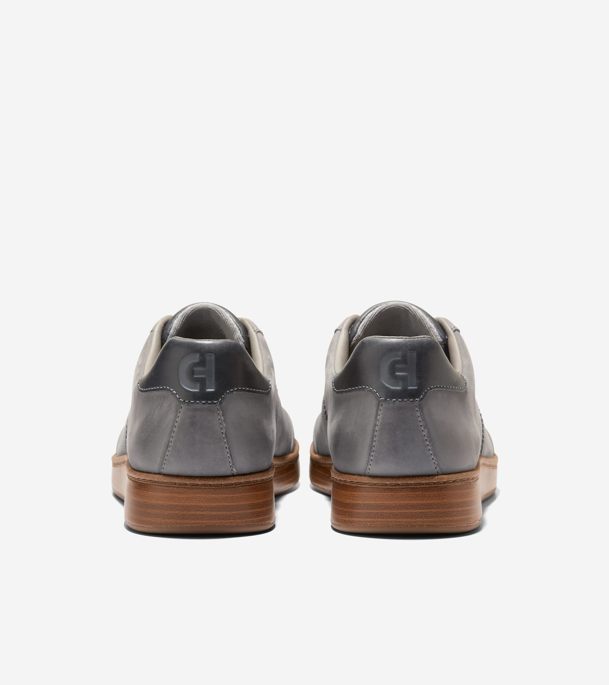C45122:STEEL GRAY NUBUCK / GRAY PINSTRIPE / ITALIAN DARK NATURAL