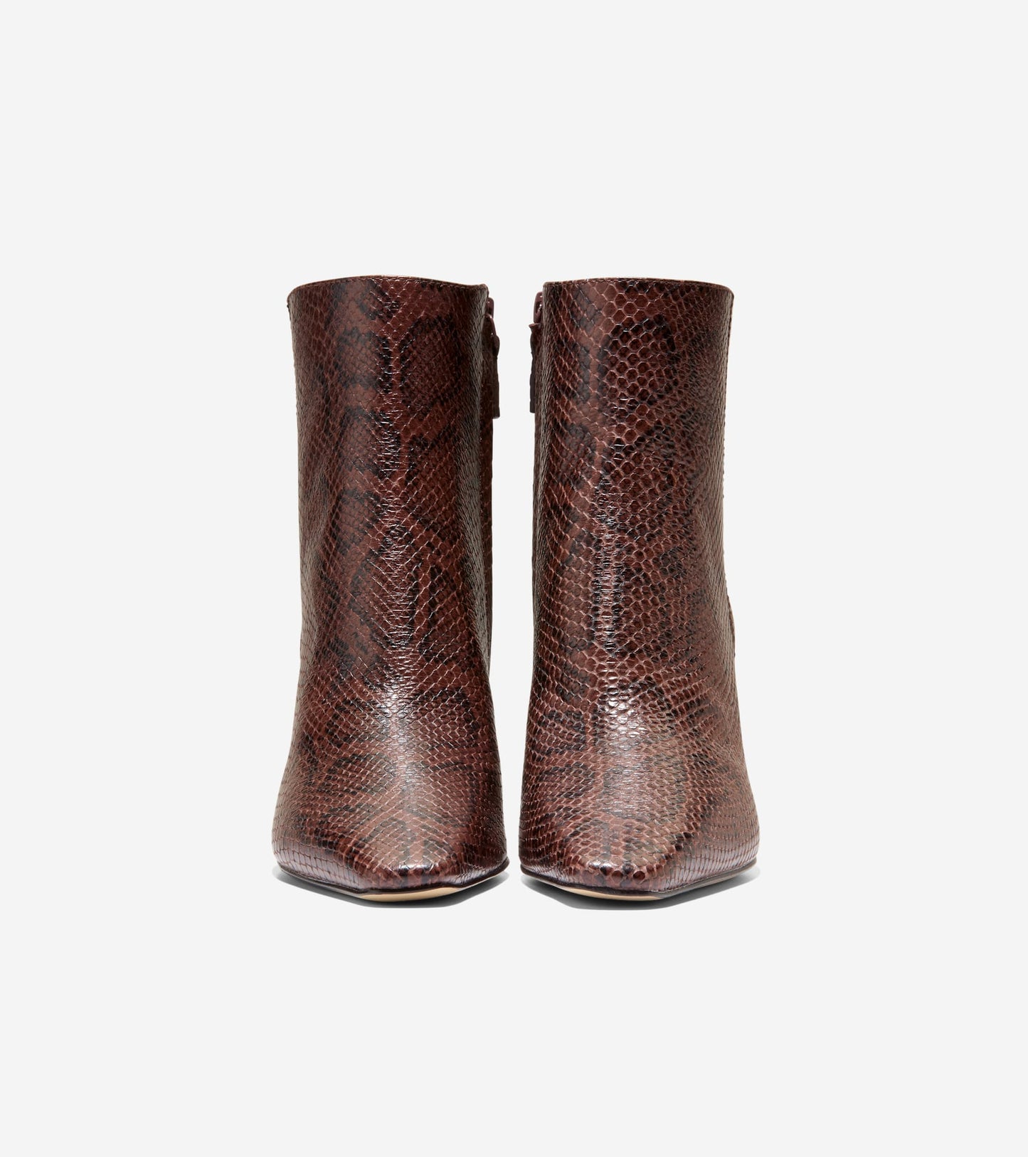 W37087:CH HICKORY GLOSSY SNAKE PRINT LEATHER