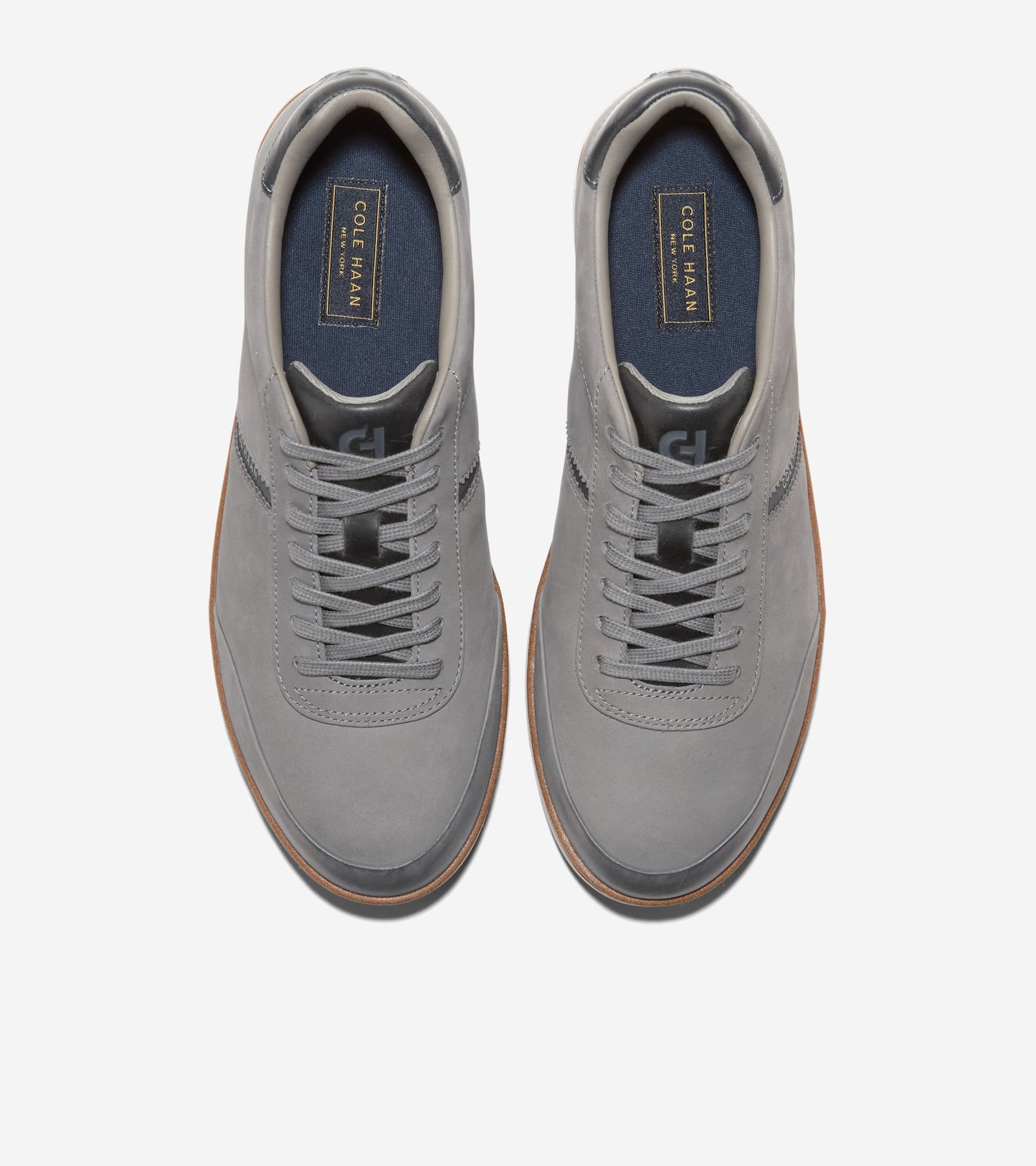 C45122:STEEL GRAY NUBUCK / GRAY PINSTRIPE / ITALIAN DARK NATURAL