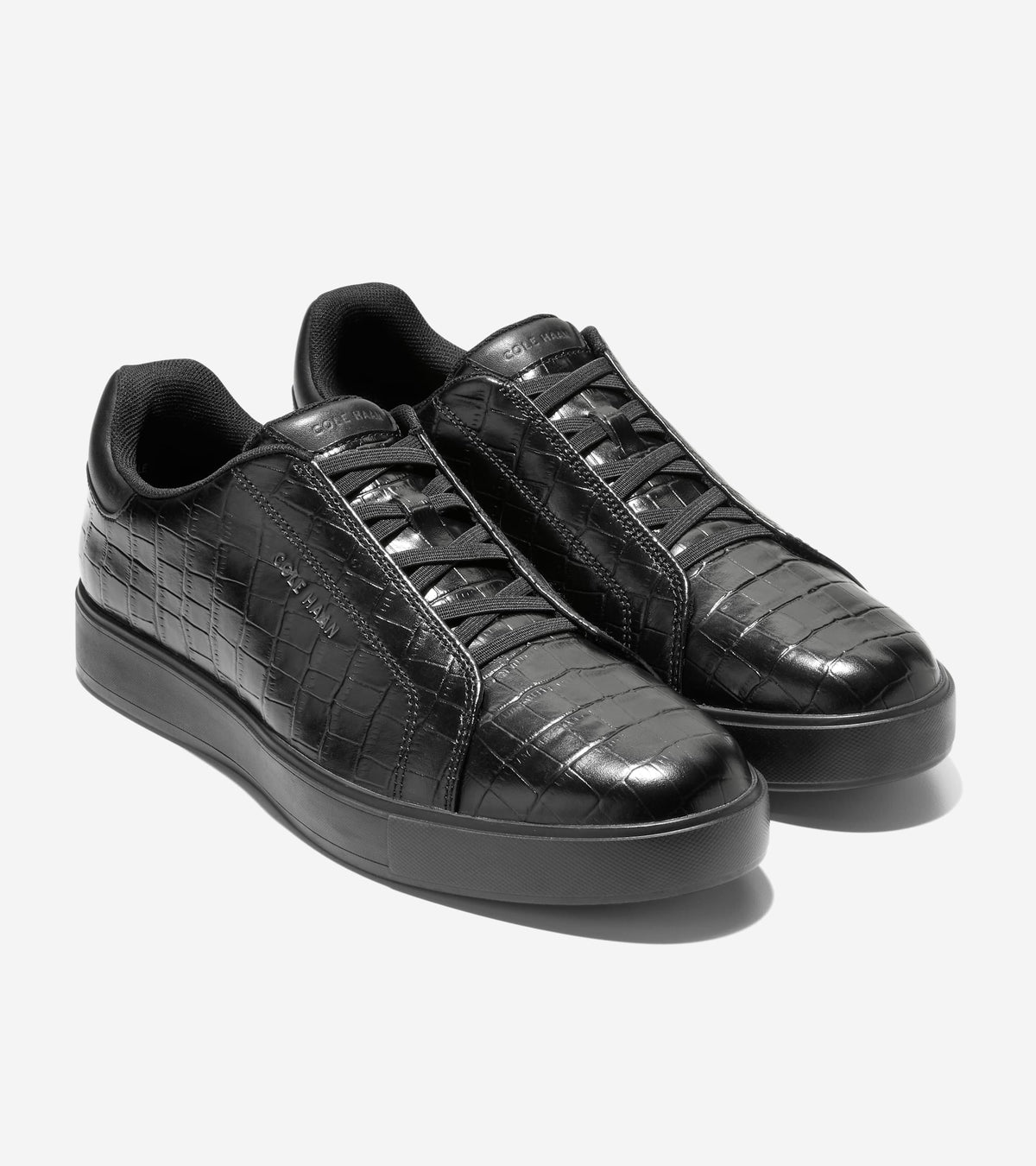 C45198:BLACK CROC EMBOSS PRINT / BLACK