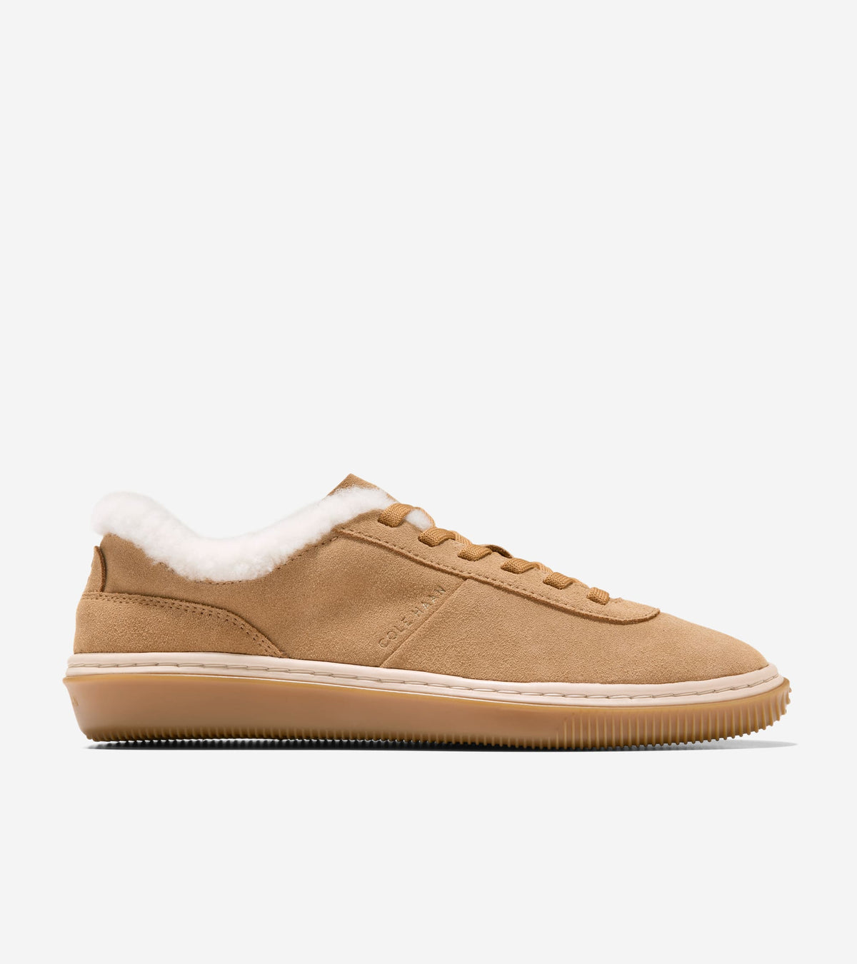 W38383:CH GOLDEN HONEY SUEDE / NATURAL SHEARLING