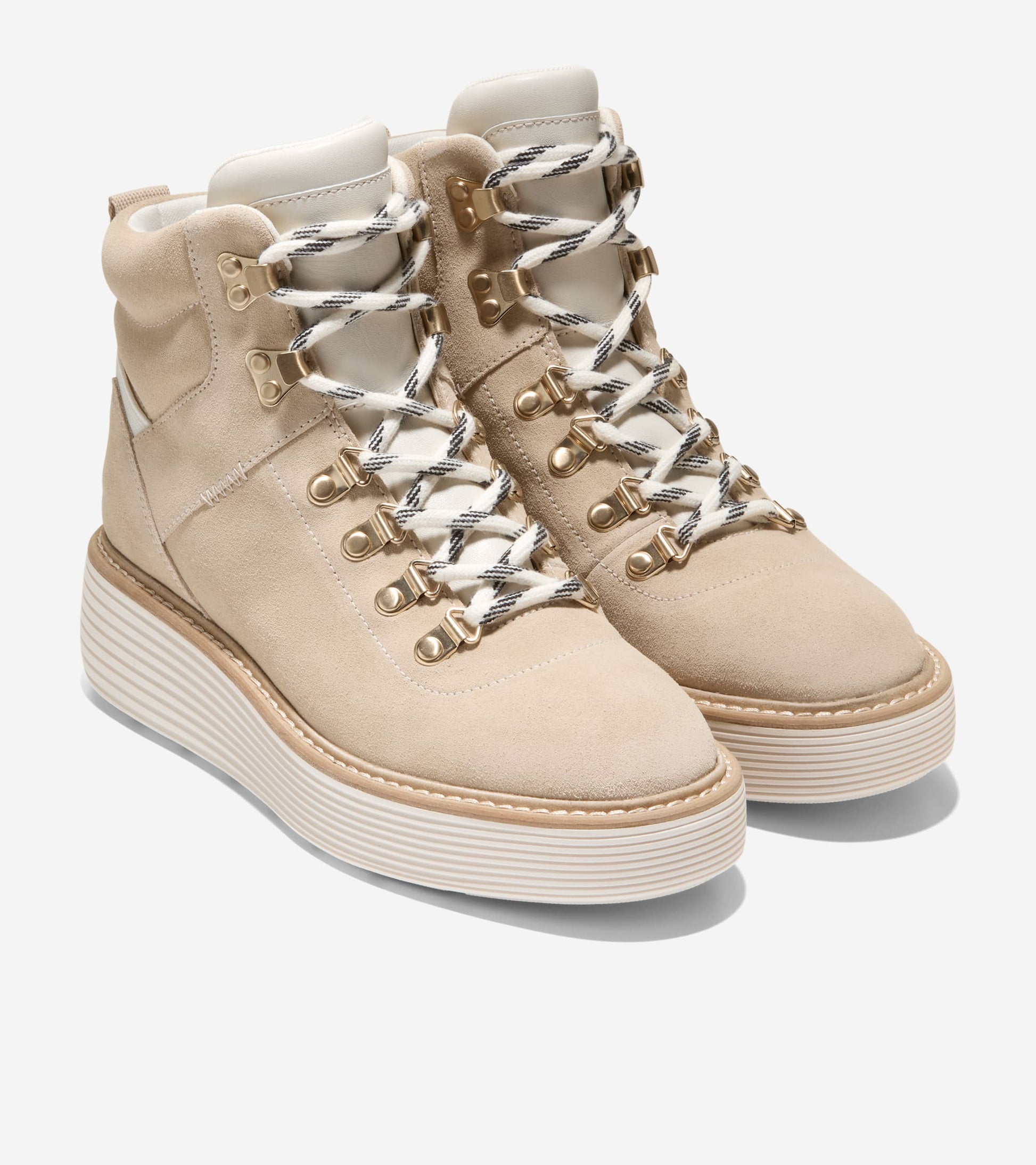 W36252:IVORY WP LTHR/CH OAT WP SUEDE