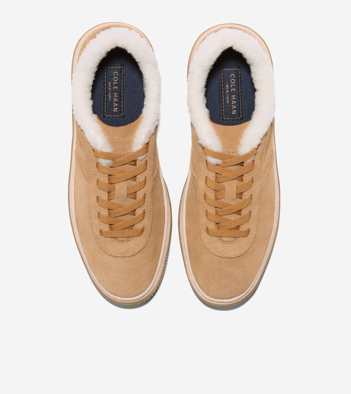 W38383:CH GOLDEN HONEY SUEDE / NATURAL SHEARLING