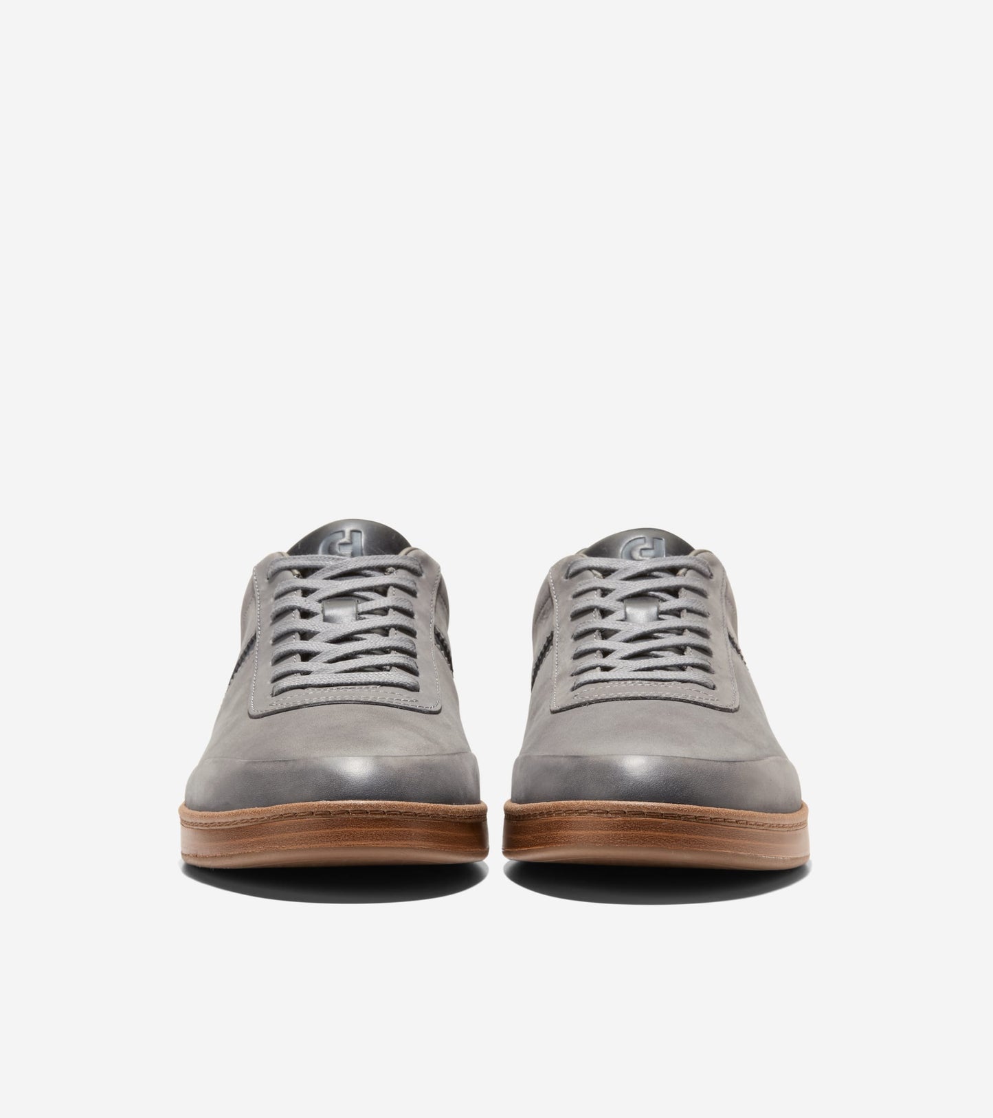C45122:STEEL GRAY NUBUCK / GRAY PINSTRIPE / ITALIAN DARK NATURAL