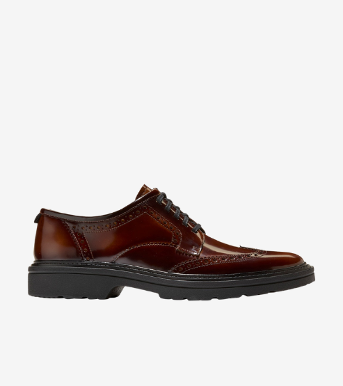 Men's Broome Grand Lug Sole Wingtip Oxfords